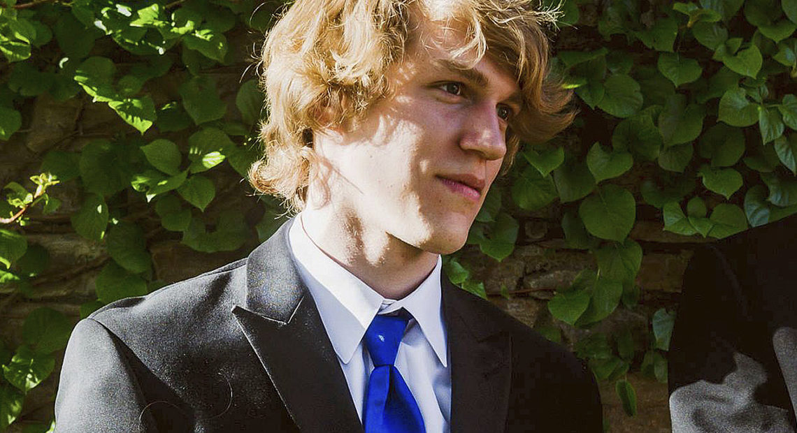 Riley Howell, here in an undated photo, was killed after he tackled a gunman shooting people in a classroom at the University of North Carolina's Charlotte campus. Police say Howell's actions likely saved the lives of other students. Matthew Westmoreland/AP