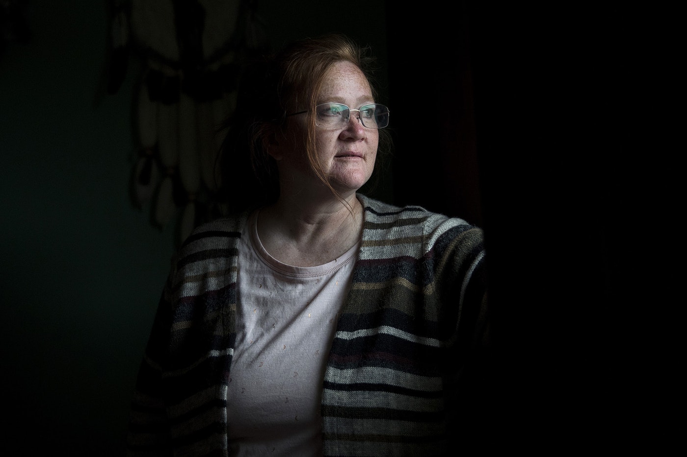 Elise Walker poses for a portrait on Monday, April 22, 2019, at her home along Old Highway 97 in Okanogan. CREDIT: KUOW PHOTO/MEGAN FARMER