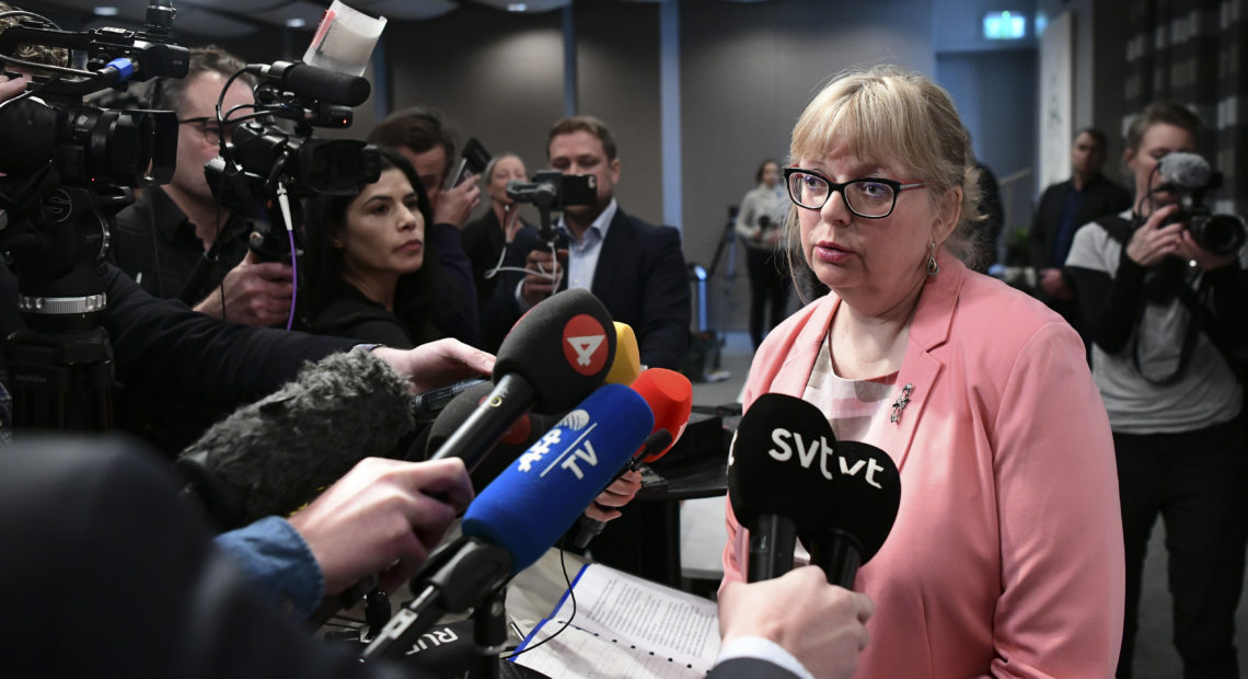 State prosecutor Eva-Marie Persson announced Monday that Sweden is reopening its investigation of Julian Assange over rape allegations from 2010. CREDIT: Jonathan Nackstrand /AFP/Getty Images