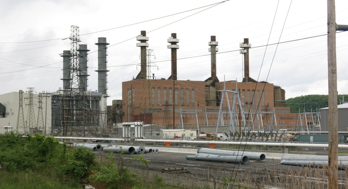 The coal plant in Shamokin Dam, Pa., is a local landmark that delivered electricity to this region for more than six decades. It closed in 2014, and the state hopes to lure new businesses to the site. CREDIT: JEFF BRADY/NPR