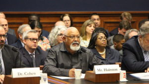 Gary Hairston, a coal miner for 27 years, spoke at the hearing. He has been diagnosed with Progressive Massive Fibrosis, the advanced stage of black lung disease. House Committee on Education and Labor