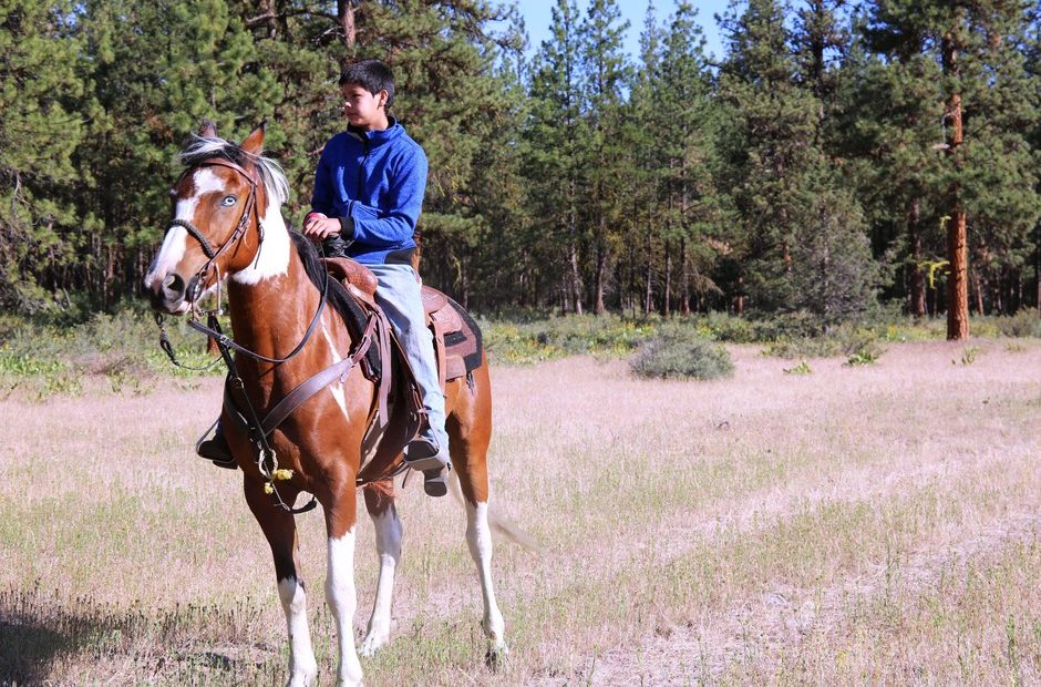 Avan Garcia and Blackhat get ready to chase wild horses on June 22, 2019.