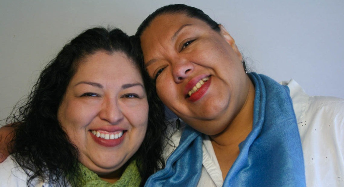 Candi and Estela Reyes shared memories of their father during a 2012 StoryCorps interview in El Paso, Texas. CREDIT: Anaid Reyes/StoryCorps