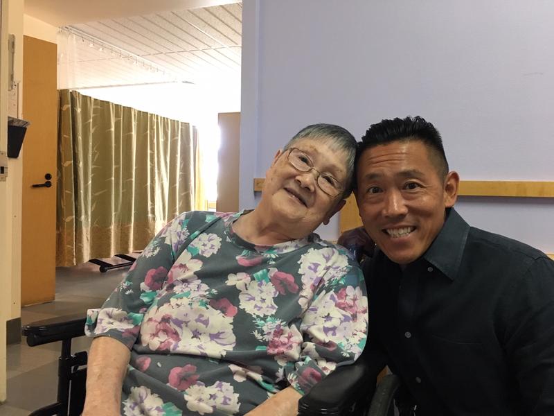 Keith Akada has called more than 30 nursing homes and adult family homes looking for a place to care for his mother Mieko whose nursing home is closing. CREDIT: AUSTIN JENKINS/N3