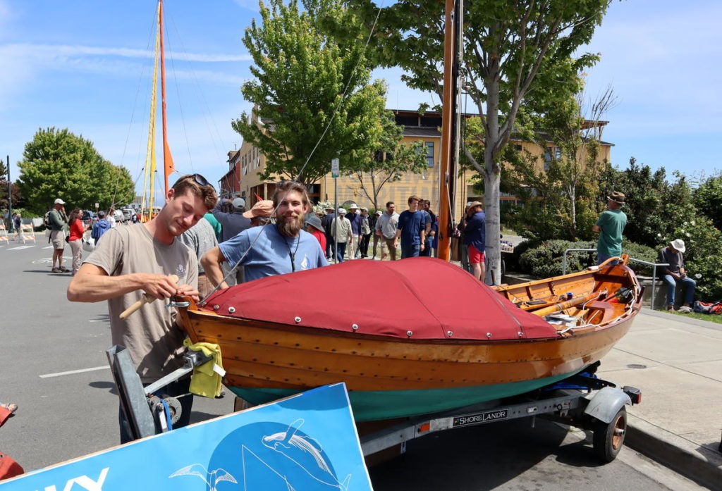 Pax Templeton and Thor Belle entered the Race to Alaska as the appropriately-named Team Funky Dory. CREDIT: TOM BANSE/N3