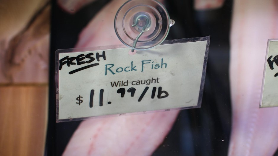 Rockfish fillets at Local Ocean Seafoods fish market in Newport. Michael Bendixen/OPB