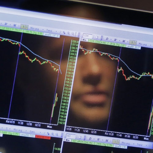 The floor of the New York Stock Exchange. An economic indicator known as the "yield curve inversion" hit the three-month mark, which has preceded the past 7 U.S. recessions. Richard Drew/AP