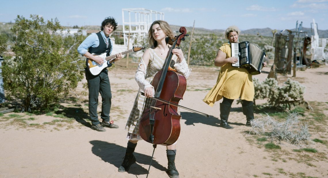 Bandits on the Run, composed of members Adrian Enscoe, Sydney Shepherd and Regina Strayhorn, submitted a stand-out video to the 2019 Tiny Desk Contest. Sophia Schrank/Courtesy of the artist