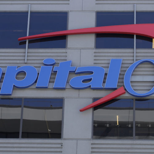 Capitol One, the country's seventh-largest bank, says information was taken from a hack of credit card applications submitted over a 14-year period. CREDIT: Jeff Chiu/AP