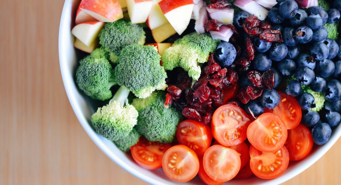 Bowl of fruits and vegetables