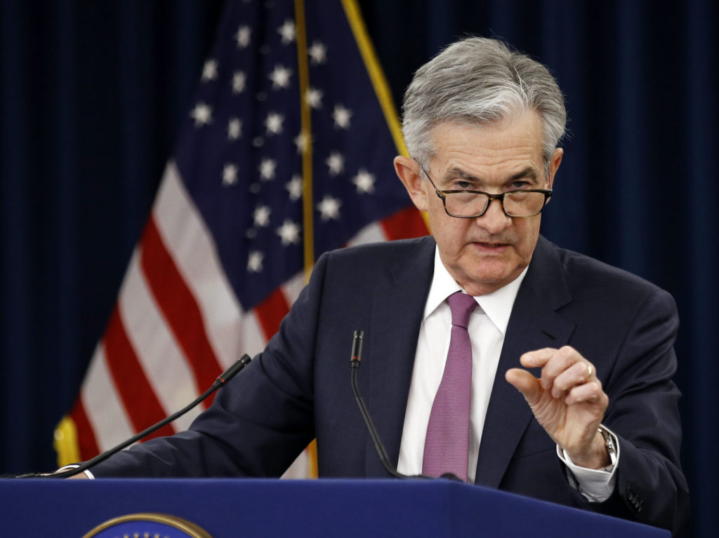Federal Reserve Board Chairman Jerome Powell has been under pressure from President Trump to cut interest rates. CREDIT: Patrick Semansky/AP