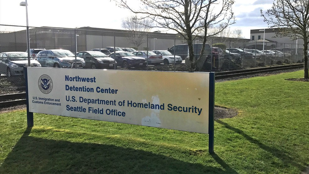 File photo. The Northwest Detention Center, run by the private GEO Group, is located in Tacoma. CREDIT: KOMO via AP