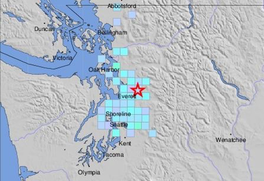 A screenshot from the USGS Earthquake Hazards website shows reports of shaking from a quake that struck at 2:51 a.m. Friday, July 12, 2019. CREDIT: USGS