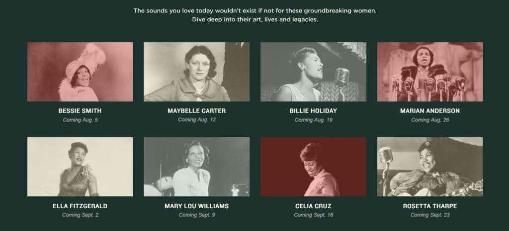 The 8 women who made popular music what it is today include some of the most recognizable names in their fields then and now. CREDIT: NPR