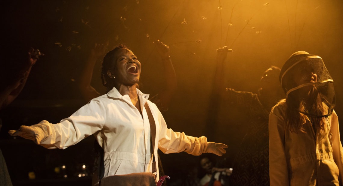 LaChanze (left) and Elizabeth Teeter star in the Atlantic Theater Company's off-Broadway production of the musical adaptation of The Secret Life of Bees. Ahron R. Foster/Courtesy of The Secret Life of Bees