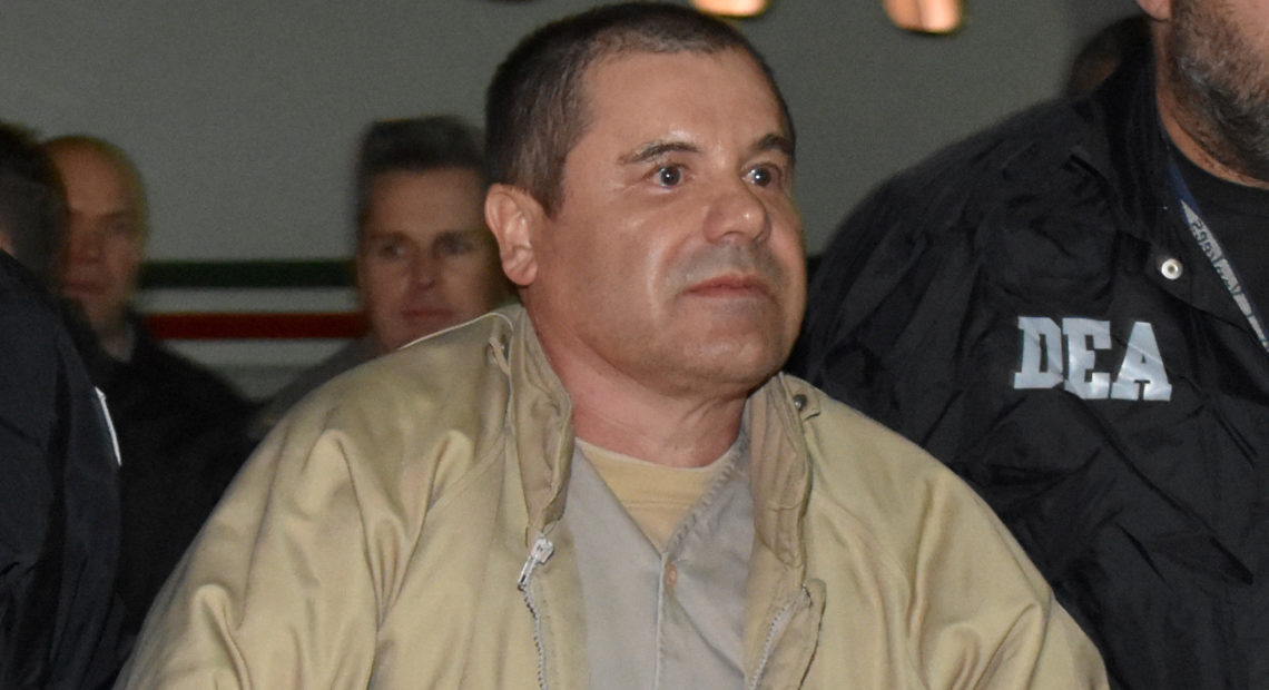 A U.S. court has sentenced drug lord Joaquín "El Chapo" Guzmán to a life term plus 30 years in prison. Here, Guzman is seen arriving in New York in January 2017, after his extradition from Mexico. Reuters