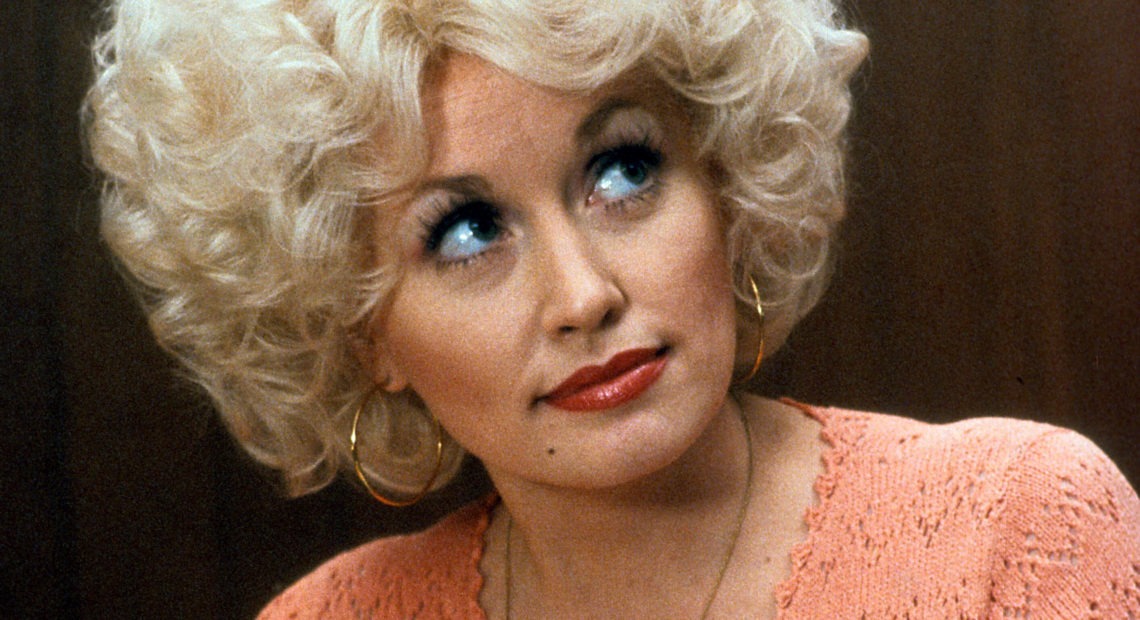 Dolly Parton in a scene from the 1980 comedy 9 to 5. The film's theme song, performed by Parton, took on a life of its own. CREDIT: 20th Century Fox/Getty Images