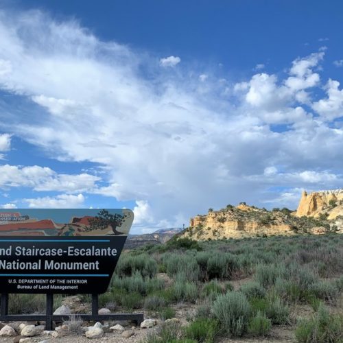 Located between Capitol Reef and Bryce Canyon and Zion national parks, the Grand Staircase-Escalante National Monument has become a big tourist draw since its designation in 1996. CREDIT: KIRK SIEGLER/NPR