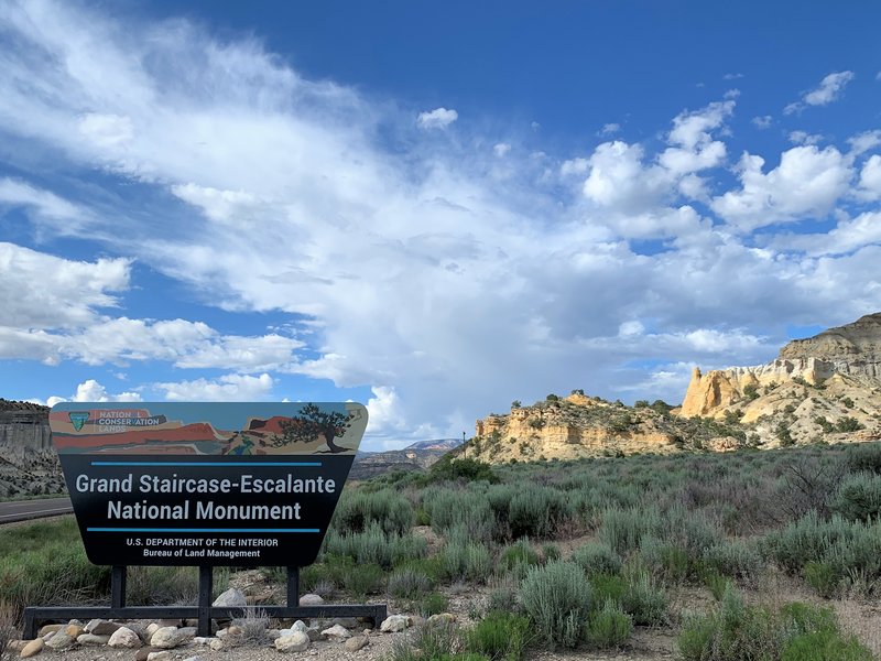 Located between Capitol Reef and Bryce Canyon and Zion national parks, the Grand Staircase-Escalante National Monument has become a big tourist draw since its designation in 1996. CREDIT: KIRK SIEGLER/NPR