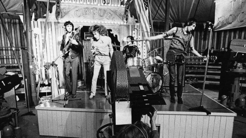 The Who perform at the Rolling Stones' Rock and Roll Circus. CREDIT: Michael Randolf/Courtesy of the production company