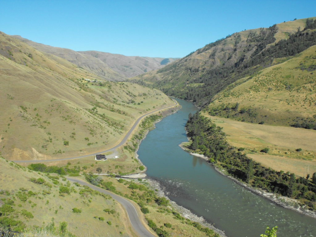 The archaeological site is at the confluence of Rock Creek and the Salmon River in western Idaho. CREDIT: Loren Davis/Oregon State University