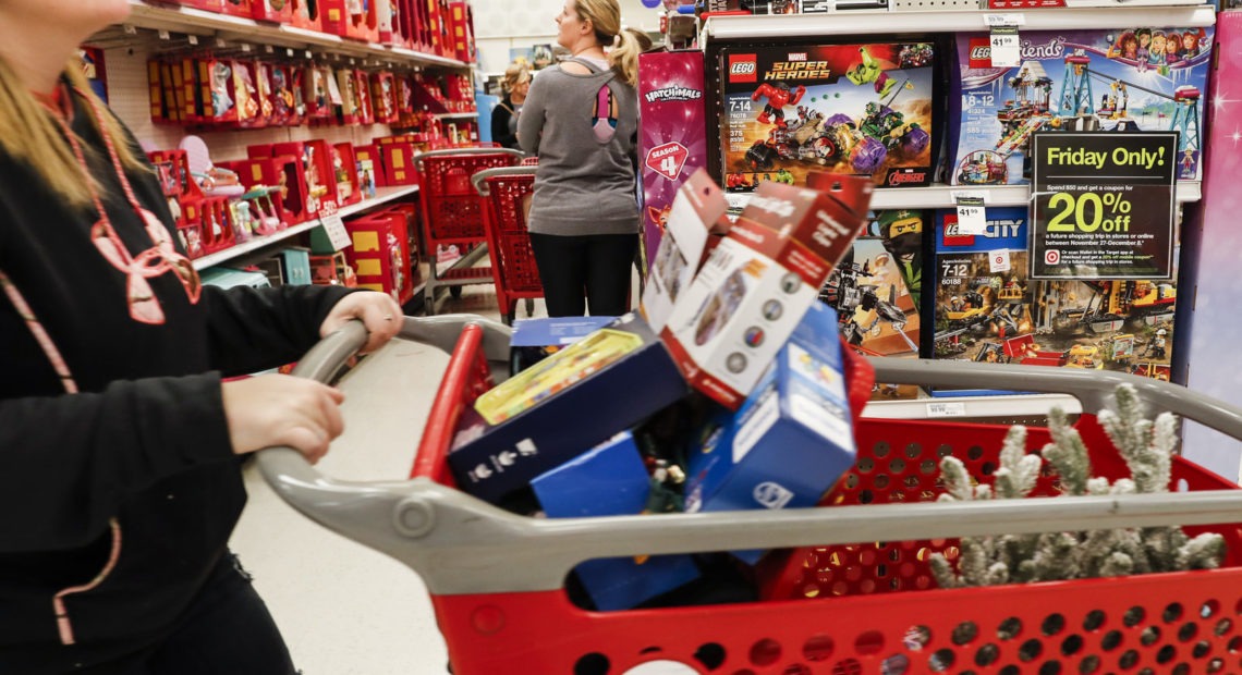 File photo. Target shoppers - retail