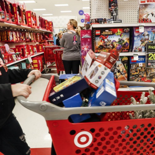 File photo. Target shoppers - retail