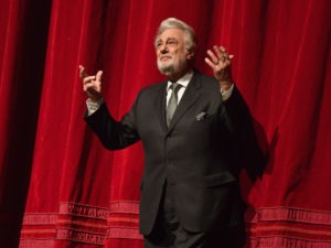 Plácido Domingo, onstage at New York's Metropolitan Opera last year. Nine women have accused Domingo of trying to pressure them into a sexual relationship by offering them jobs. CREDIT: Angela Weiss/AFP/Getty Images