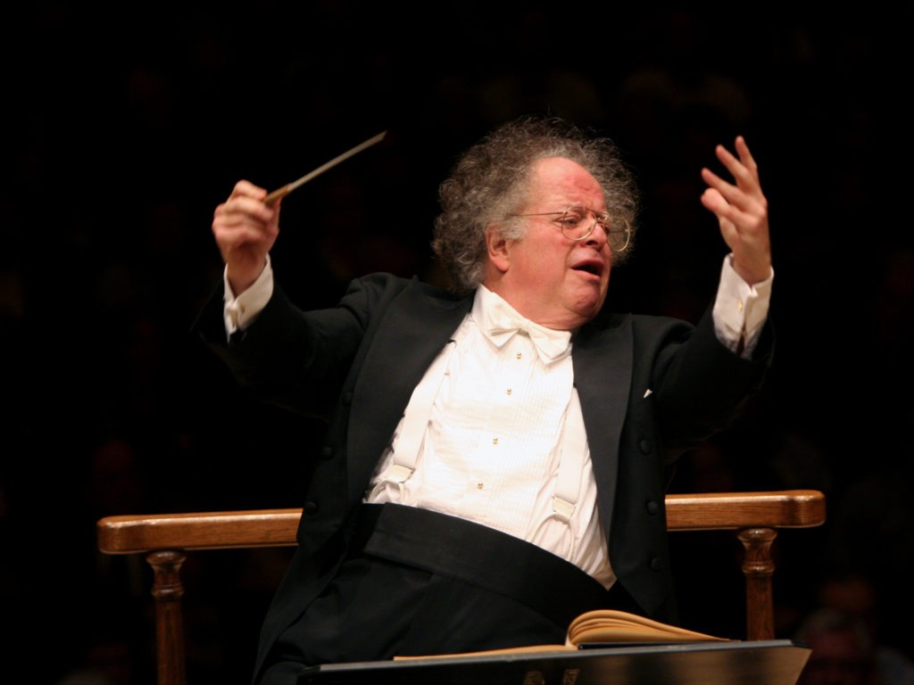 James Levine, conducting the Boston Symphony Orchestra at New York's Carnegie Hall in February 2010. Hiroyuki Ito/Getty Images