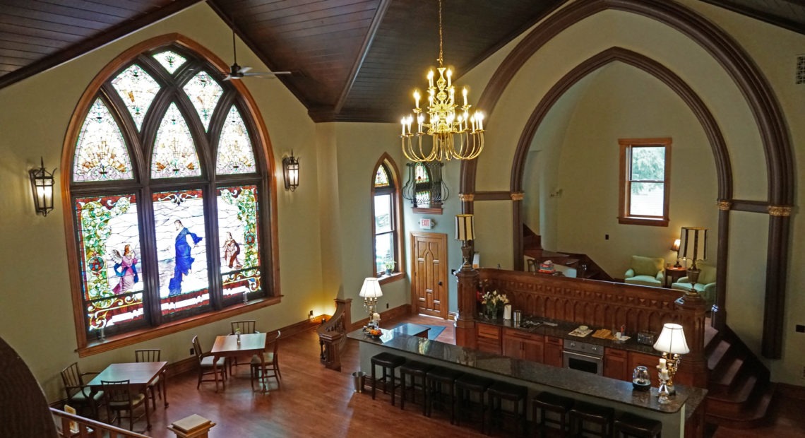 Clifton Heights Inn was once a Methodist Church and many of the guests who pass through are former congregants. Some have hosted weddings and anniversaries at the church turned inn. Shahla Farzan/St. Louis Public Radio