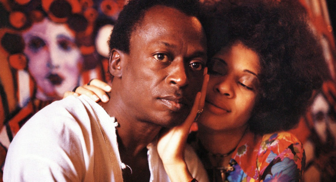 Miles and Betty Davis in color in Miles' New York westside brownstone, 1969