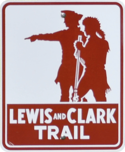 Lewis and Clark, Trail, sign