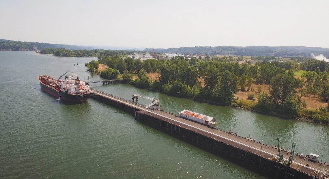 File photo. The Port of Columbia County has approved a lease for a biofuels export facility at Port Westward. CREDIT: Port of Columbia County/Facebook