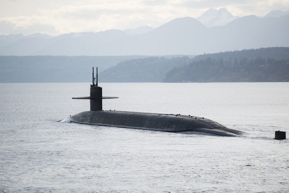 The USS Nebraska stationed at Naval Base Kitsap-Bangor is part of the U.S. nuclear arsenal. CREDIT: Naval Base Kitsap-U.S. Navy-Flickr-Public Domain