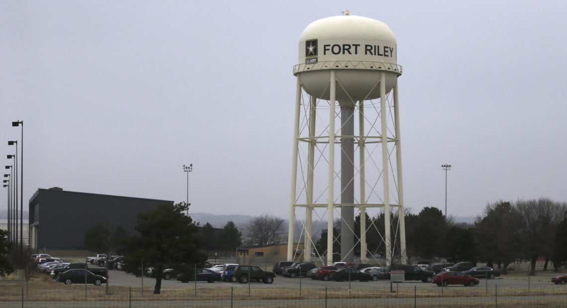 Army Spc. Jarrett William Smith, stationed at Fort Riley, Kansas, was charged Monday with distributing bomb-making information over social media. Orlin Wagner/AP