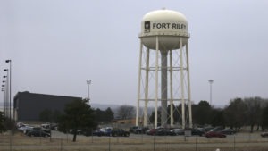 Army Spc. Jarrett William Smith, stationed at Fort Riley, Kansas, was charged Monday with distributing bomb-making information over social media. Orlin Wagner/AP