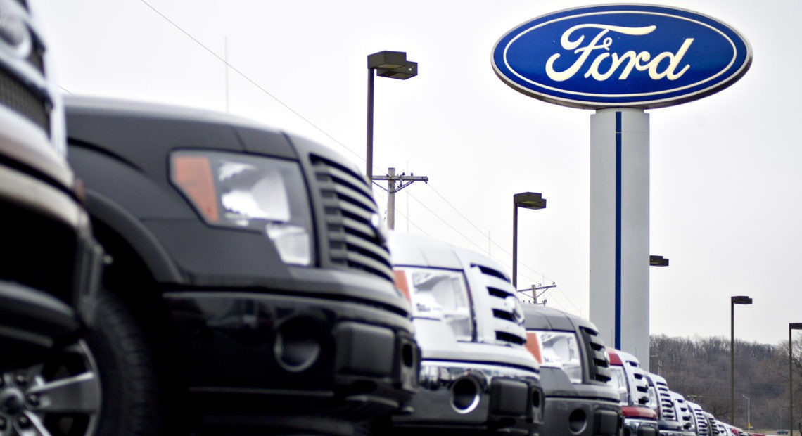 Ford Motor Co., BMW, Honda and Volkswagen received letters from the Justice Department about a deal they entered with California earlier this year for reducing vehicle emissions. Bloomberg/Bloomberg via Getty Images