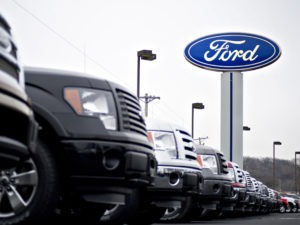 Ford Motor Co., BMW, Honda and Volkswagen received letters from the Justice Department about a deal they entered with California earlier this year for reducing vehicle emissions. Bloomberg/Bloomberg via Getty Images