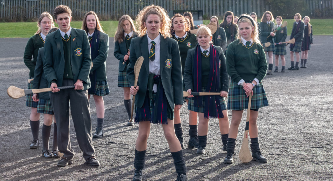 Derry Girls follows five teenagers in a Catholic school in Northern Ireland during the 1990s. "This show, it's very Derry, in all the right ways," says Derry Girls fan Gilly Campbell. "It's put Northern Ireland on the map for all the right reasons." CREDIT: Netflix