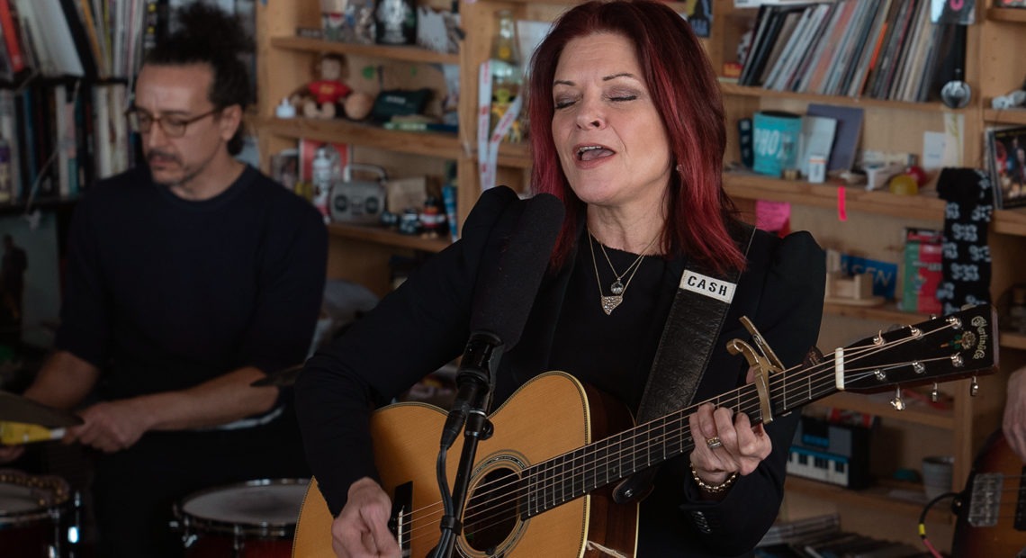 Rosanne Cash plays a Tiny Desk Concert. CREDIT: Amr Alfiky/NPR