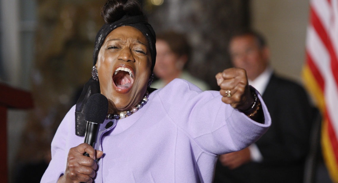 Jessye Norman performs at a ceremony on the 50th anniversary of the March on Washington for Jobs and Freedom at the U.S. Capitol in 2013. CREDIT: Jonathan Ernst/Reuters