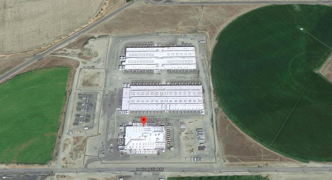 This Amazon data center site outside Boardman is one of seven operating or planned complexes in northeastern Oregon.
