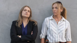 Merritt Wever and Toni Collette play two detectives investigating a series of sexual assaults. CREDIT: Beth Dubber/Netflix