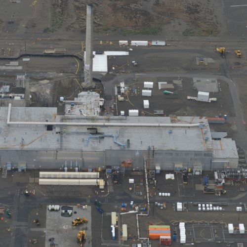 Hanford's Plutonium Finishing Plant pictured in October 2016. Courtesy of CH2M HILL Plateau Remediation Co.