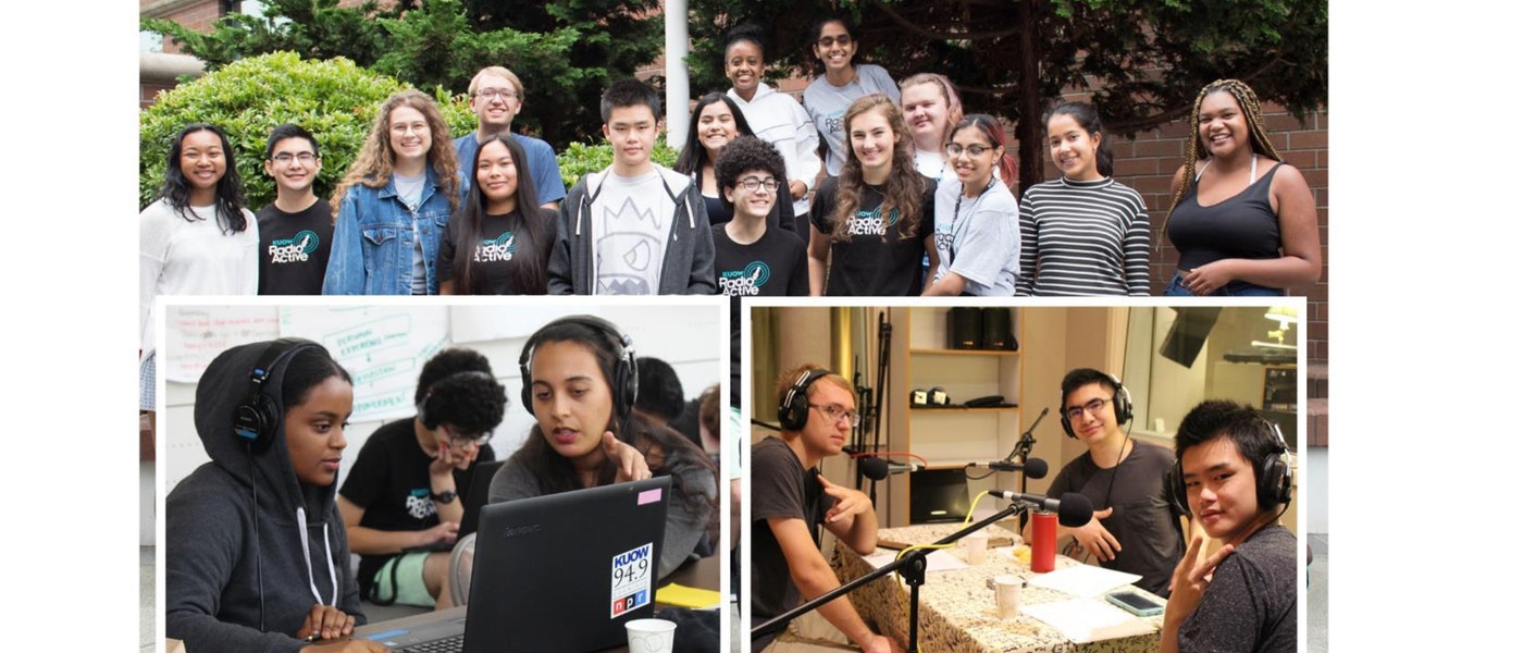 Teens can learn audio journalism and storytelling skills at the Nov. 16-17. 2019 RadioActive workshop, a collaboration with KUOW-Seattle and NWPB. CREDIT: KUOW