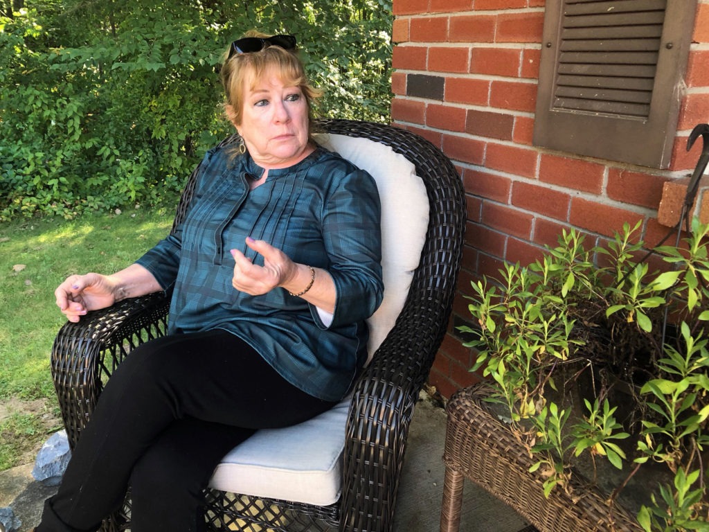 "You know, you get through it. But it does take its toll on your heart and soul," says Mary Hartshorne, one of the plaintiffs in a lawsuit over the failed St. Clare's Hospital pension plan. Craig Miller for NPR
