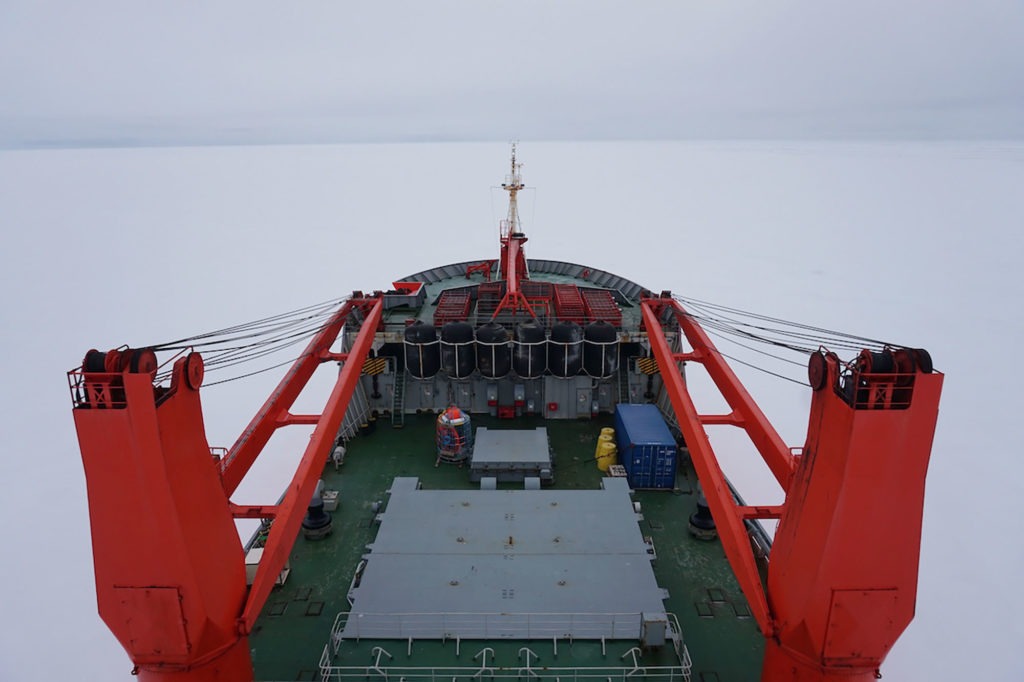 The Akademik Federov in heavy ice, Sept. 29, 2019. Ravenna Koenig