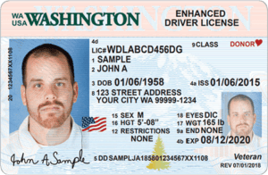 The optional Enhanced Driver License issued by Washington state meets federal Real ID standards. CREDIT: WA DOL