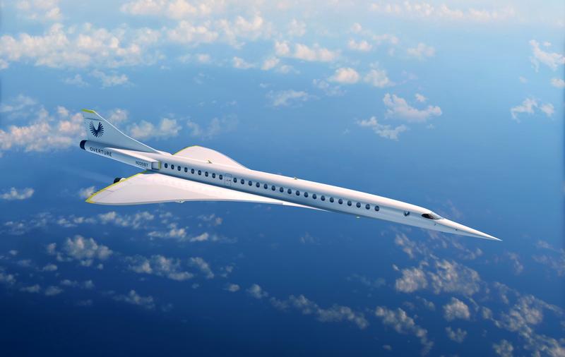 Rendering of 55-75 passenger supersonic airliner under development by Boom Supersonic. BOOM SUPERSONIC