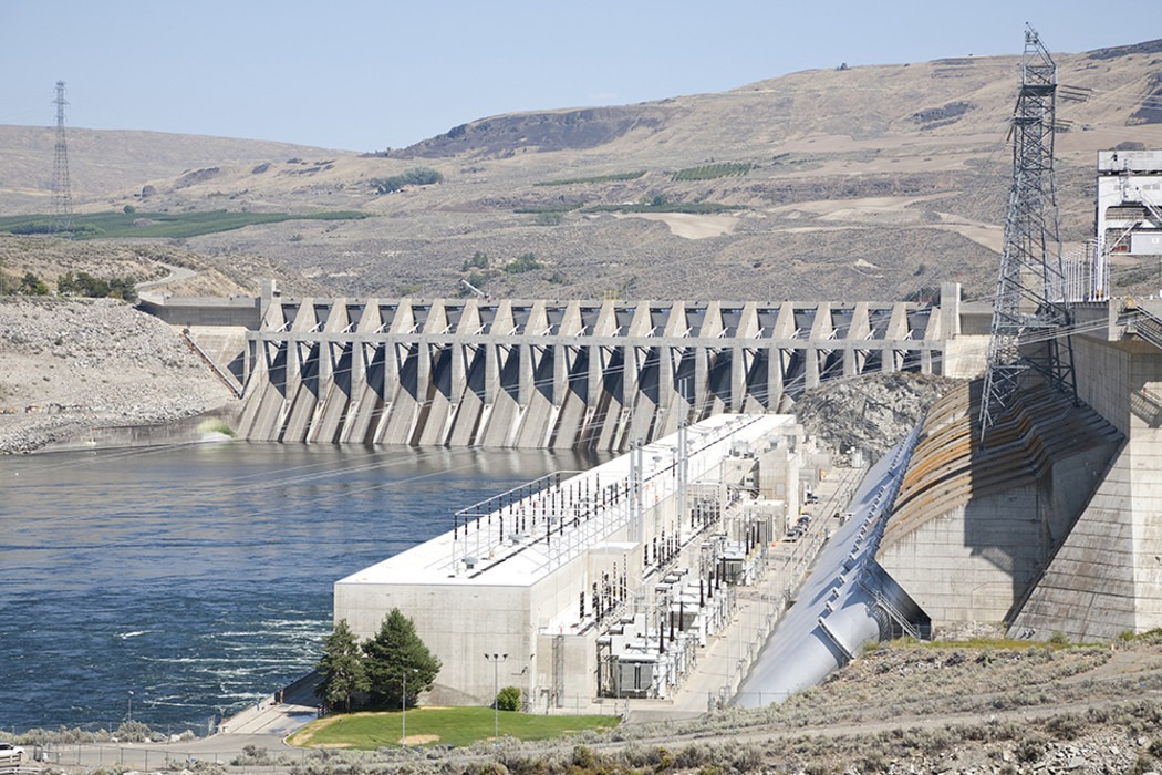 Chief Joseph Dam is on the Columbia River in eastern Washington at Bridgeport. CREDIT: U.S. Army Corps of Engineers